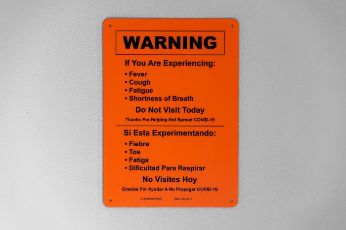 Pack of 5 - 14 x 10 Warning Signs