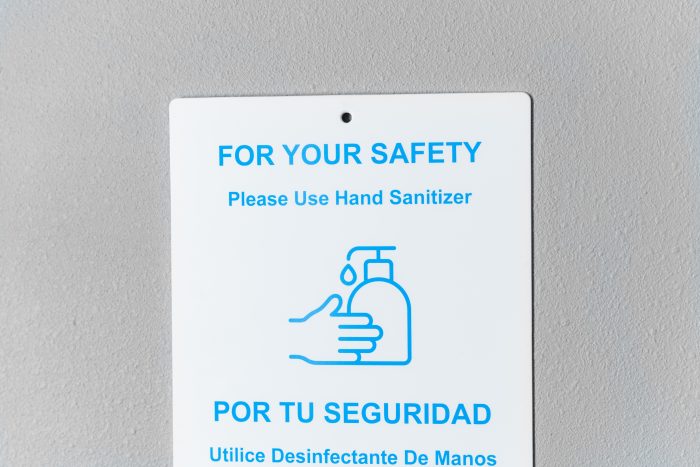 Pack of 5 - 11 x 8.5 Hand Sanitizing Signs - Image 3